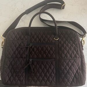 Vera Bradley Quilted Expresso Brown Bag